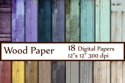 Wood Digital Paper,Wood Texture 12x12