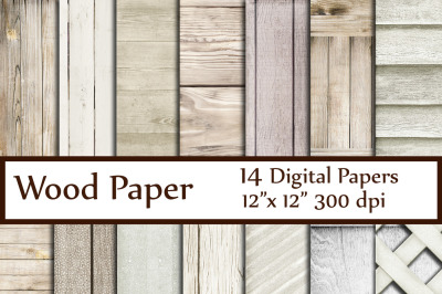 White Wood Paper,Wood Digital Paper,Wood texture 12x12