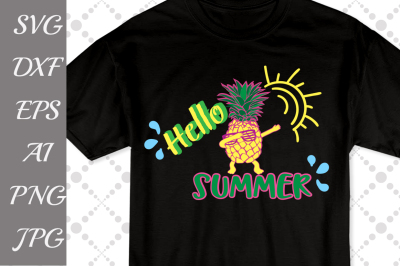 Hello Summer Svg,SUMMER SVG, Pineapple Svg