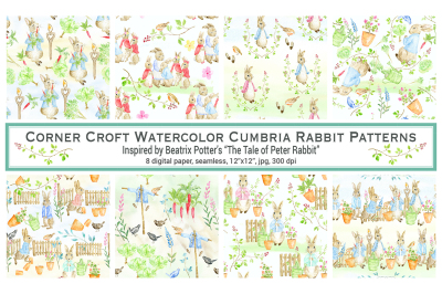 Rabbit Pattern Inspired by Tale of Peter Rabbit