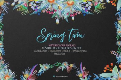 Springtime Watercolour Clipart Set
