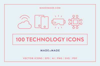 Line Icons &ndash; Technology