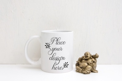 Coffee mug mockup yoga meditation cup mock up psd template mockups