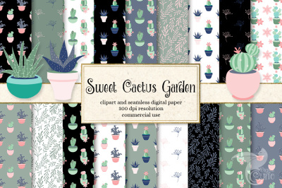 Sweet Cactus Garden Graphics