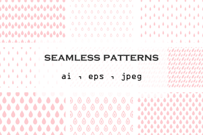 27 Vector seamless patterns . Digital paper . Scrapbook .