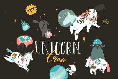 Unicorn Crew set