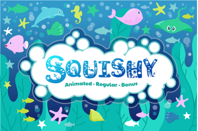 Squishy Craft Font for Beach &amp; Summer Designs