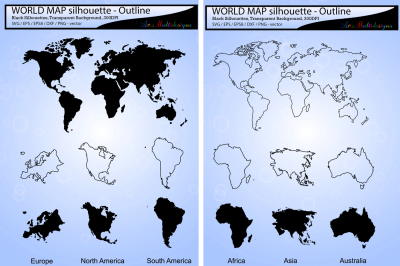 world map svg silhouette &2F; world map outline &2F;map silhouette