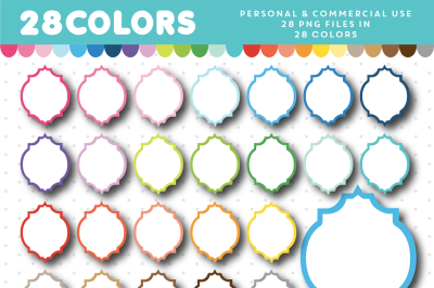 Oval frame clipart, Label clipart, Border clipart, CL-636
