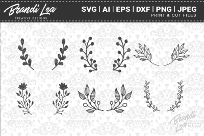 Hand Drawn Laurels SVG Cut Files