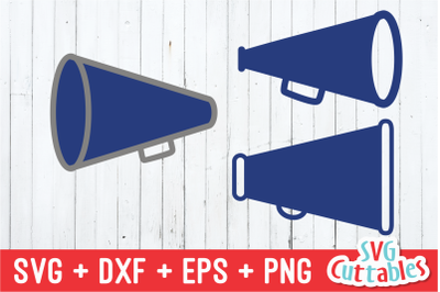 Cheer cones svg cut file&2C; Cheer Megaphone