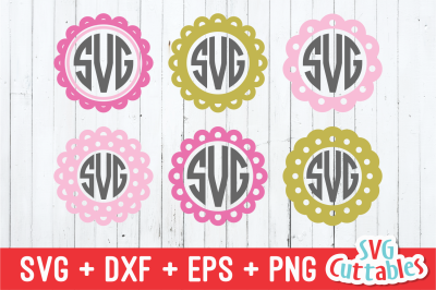 Doily Monogram Frames