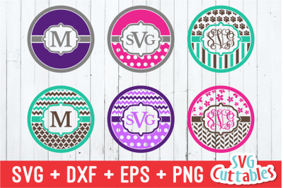 Monogram frames set of 6