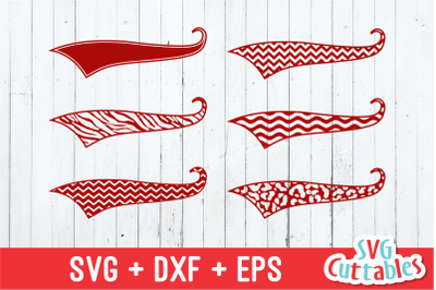 Text Tails&2C; Swoosh patterned svg cut file