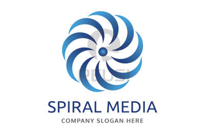 Spiral Media Logo Template