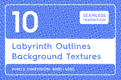 10 Labyrinth Outlines Backgrounds