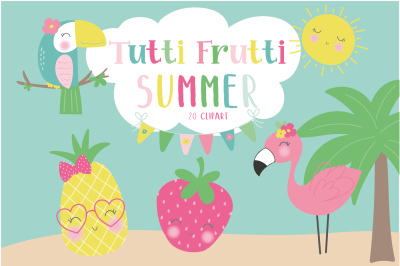 Tutti Frutti Summer clipart