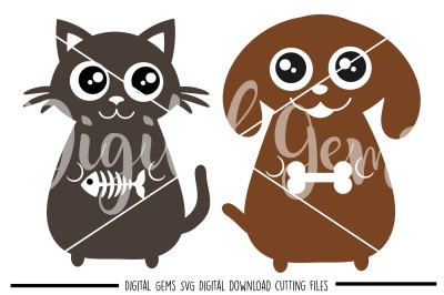 Cat and Dog SVG / DXF / EPS / PNG files