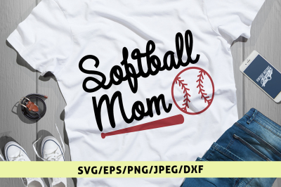 Softball Mom - Svg Cut File