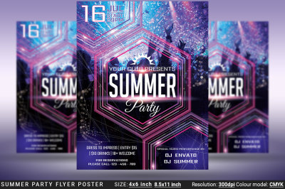 Summer Party Flyer Poster