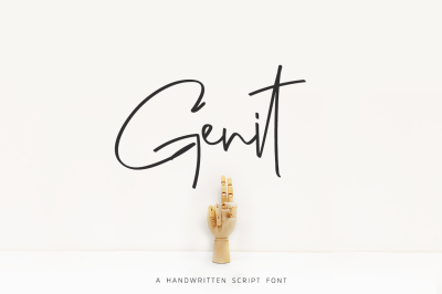 Genit - Classy Handwritten Script Font