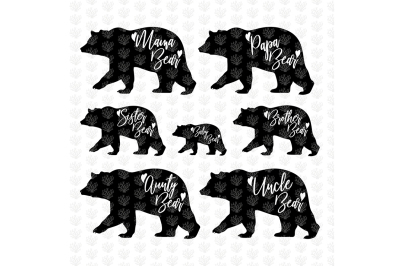 Bear Family - Svg Cut File Bundle