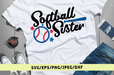 Softball Sister - Svg Cut File