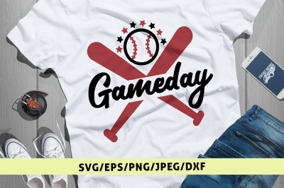 Gameday - Baseball Svg Cut File