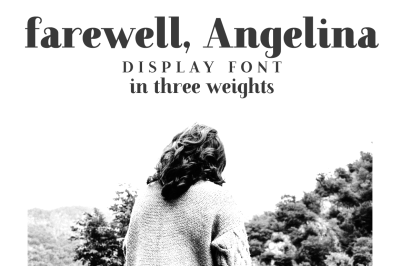 Farewell Angelina Display font
