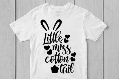 Little Miss Cotton Tail - Svg Cut File