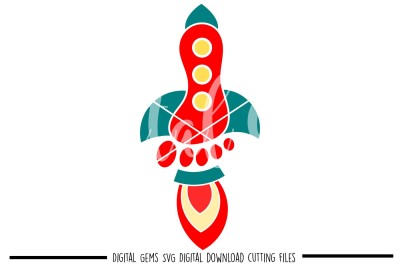 Rocket footprint SVG / PNG / EPS / DXF files