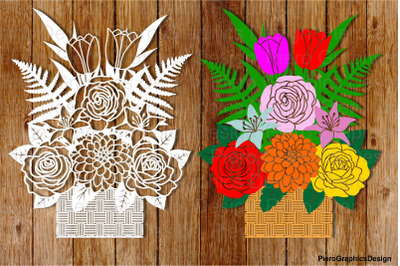 Floral Decoration 4 and Floral Decoration separate elements SVG files