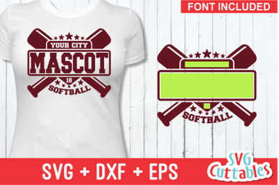 Softball svg Template 003&2C; svg cut file