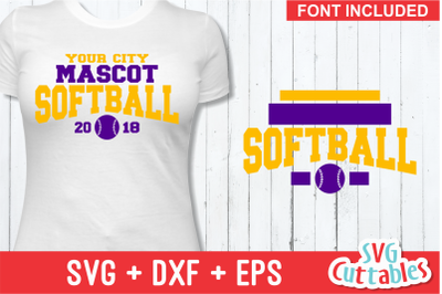 Softball svg Template 0015, svg cut file