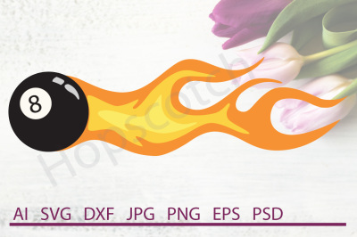 Eight Ball SVG, Eight Ball DXF, Cuttable File