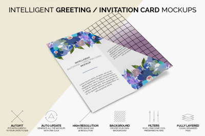 Intelligent Invitation / Greeting Card Mockup