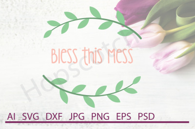 Mess SVG, Mess DXF, Cuttable File