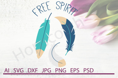 Feather SVG&2C; Feather DXF&2C; Cuttable File