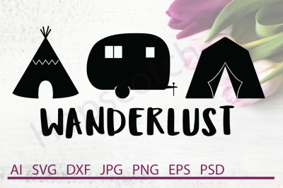 Wanderer SVG, Wanderer DXF, Cuttable File