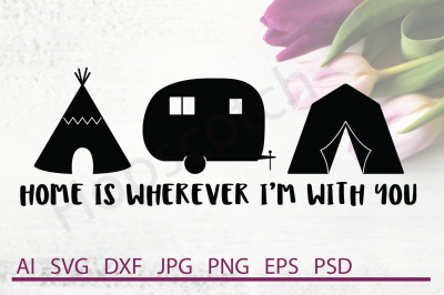 Camping SVG, Camping DXF, Cuttable File