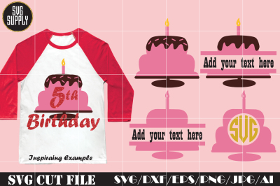 Birthday Cake SVG Cut File
