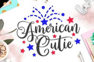 American Cutie SVG DXF PNG EPS