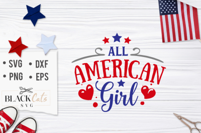 All American Girl SVG file