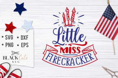  Little Miss firecracker SVG