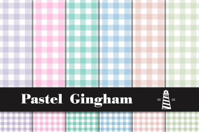 Pastel Gingham Patterns