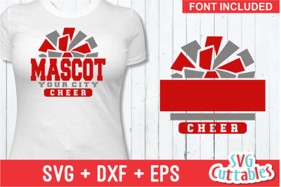 Cheer Template 005, svg cut file