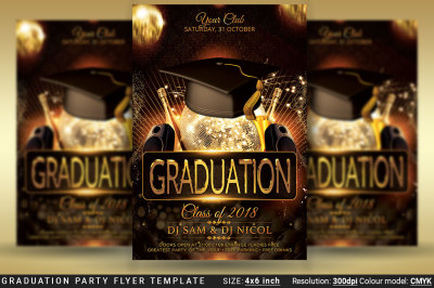 Graduation Party Flyer Template Prom