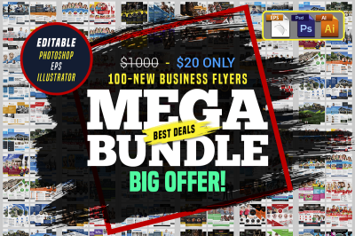 100 Business Flyers Bundle
