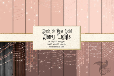 Blush and Rose Gold Fairy Lights