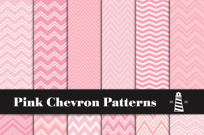 Pink Chevron Digital Paper 